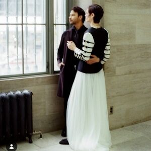 Vintage Jacques Fath Navy & Cream Blazer